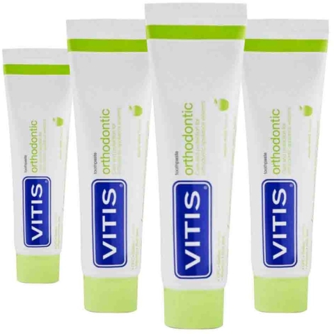 4x Vitis Tandpasta Orthodontic 75 ml