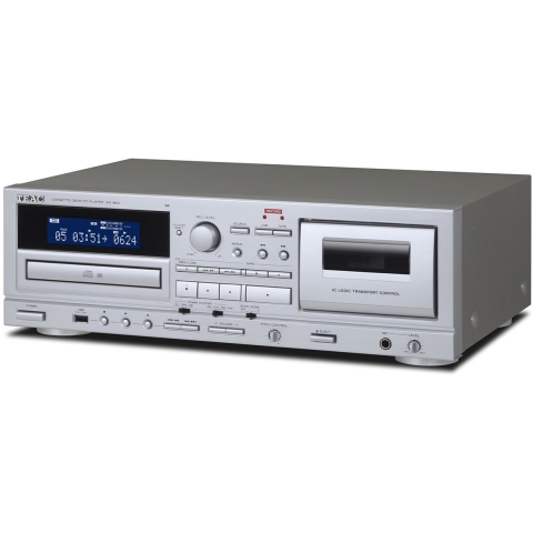 Teac AD-850-SE ZILVER Cassettedeck met CD speler
