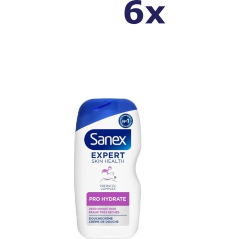 6x Sanex Douchegel Expert Skin Health Pro Hydrate 400 ml