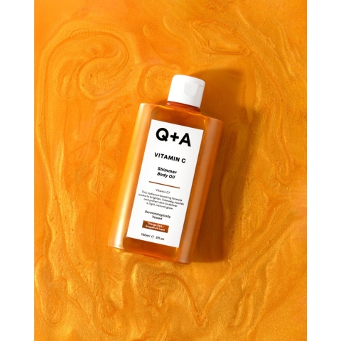 Q+A Vitamin C Shimmer Body Oil
