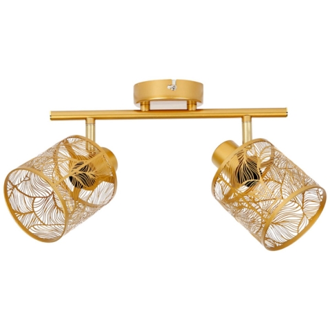 Ostaria Plafondlamp Calathea - goud - metaal - bewerkt - E27 - interieur decoratie - binnen -