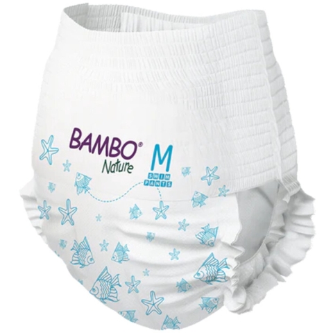 2x Bambo Nature Zwemluierbroekjes Medium 12+ kg 12 stuks