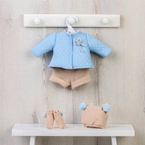 Asi Poppenkleding - 36 cm - Lichtblauw - Asi - OneSize - Poppenkleding