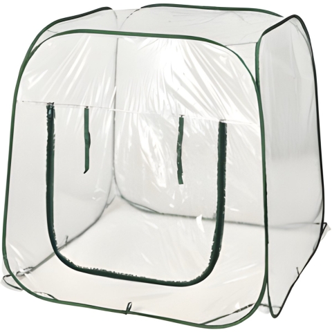 Pro Garden pop up kas - 100 x 100 cm - transparant - broeikas/kweekkas - moestuin - incl draagtas -