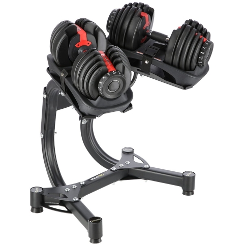 HMS Verstelbare Dumbbell Set met Opbergrek - 2 x 23,8 kg