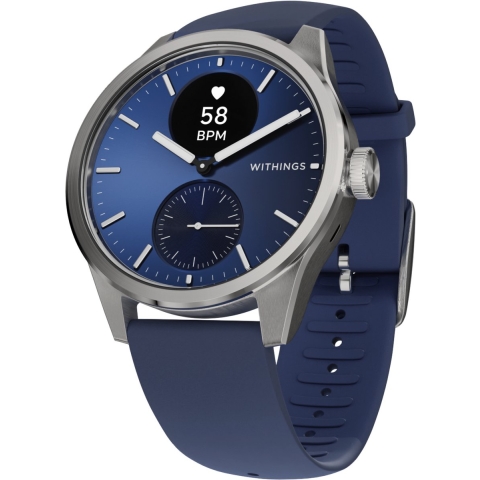 Withings ScanWatch 2 - Hybride Smartwatch - TempTech24/7 - Midnight Blauw (42mm)