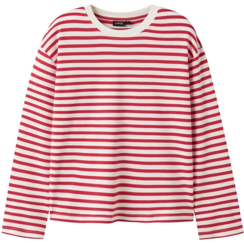 LMTD Shirt - NlfRain - High Risk Red/Gardenia - LMTD - 11-12 jaar (146-152) - Shirts