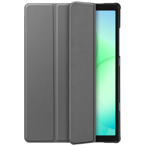 Just In Case Trifold Smart Book Case Tablet Cover Beschermhoes Grijs