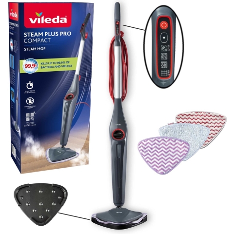 Vileda STEAM PLUS PRO COMPACT Stoomreiniger 180851