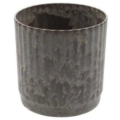 Bloempot Melamine ribbel dia17x18cm