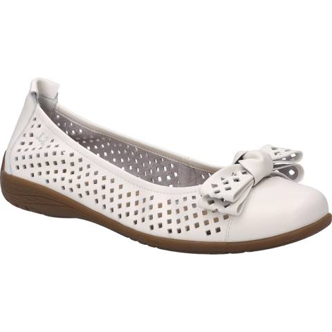 JOSEF SEIBEL Dames Ballerina Fenja 24 in wit