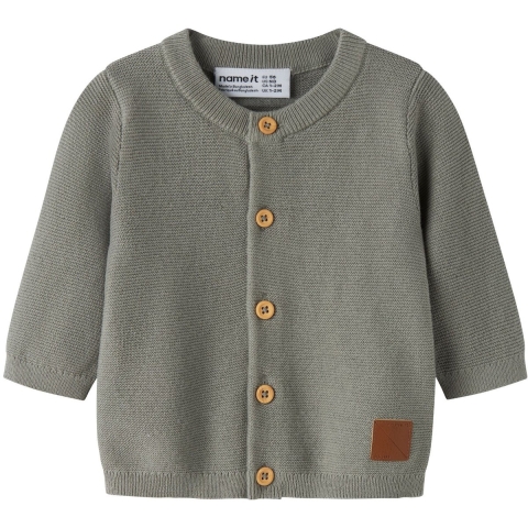Name It Vest - Gebreid - NbmJeffrey - Shadow - Name It - 1 jaar (80) - Vesten