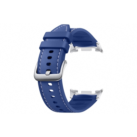 Samsung Galaxy Watch8 - Hybrid Band - Elegant nepleer met rubber - Blauw