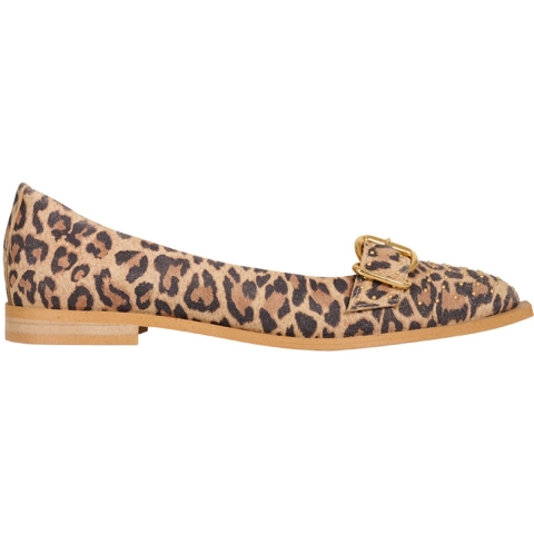 DWRS Label Port vila leopard loafers loafers dames