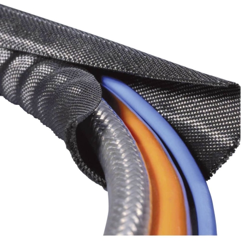 HellermannTyton 170-01012 Twist-In 08 Gevlochten slang Zwart Polyester 5 tot 8 mm 5 m