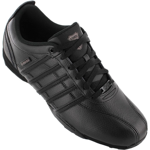 K-Swiss Heren Arvee 1.5 Leren Trainers (Zwart)