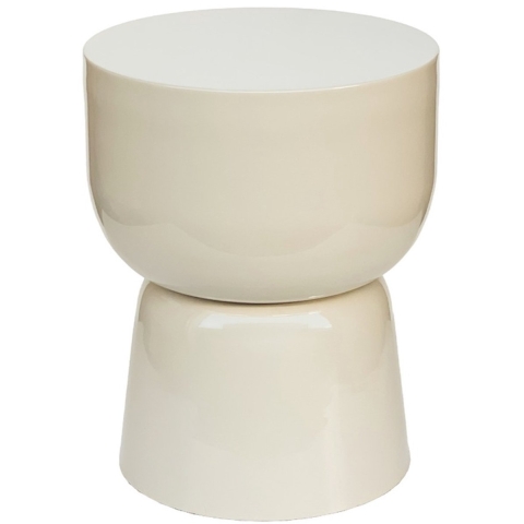 Brix Kian Off White bijzet tafel - ca. 36x36x46cm (bxdxh)