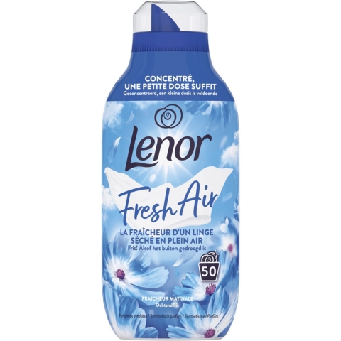 8x Lenor Wasverzachter Fresh Air Ochtendfris 50 Wasbeurten 700 ml