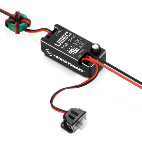 Hobbywing BEC 10A V2-Car UBEC BEC-spanningsregelaar 6 - 8.4 V 10 A