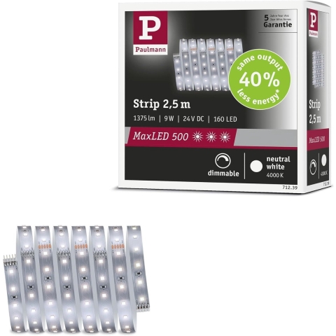 Paulmann MaxLED 500 71239 LED-strip 24 V/DC 2.5 m Neutraalwit 1 stuk(s)