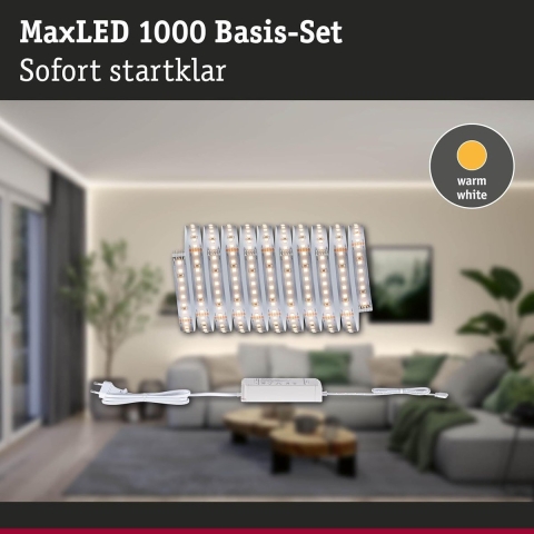 Paulmann LED Strip Basisset 71242 LED-strip 230 V 3 m Warmwit 1 set(s)