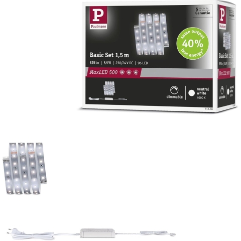 Paulmann 71238 LED-strip basisset 230 V 1.5 m Neutraalwit 1 set(s)