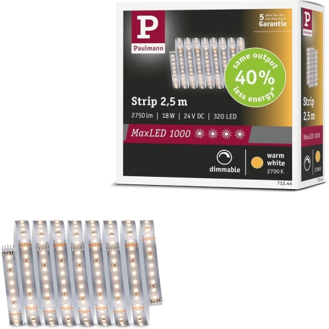 Paulmann MaxLED 1000 71244 LED-strip 2.5 m Warmwit 1 stuk(s)