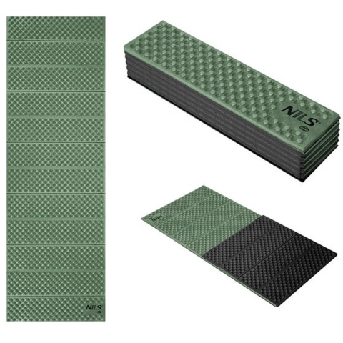 NILS Camp Opvouwbare Slaapmat - Groen - 182 cm