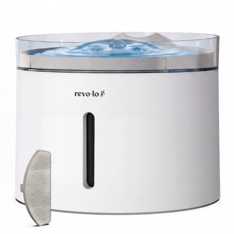 Revo-loo Stream - Automatische waterfontein - Fluisterstil UVC-filtratie - 1,7 liter