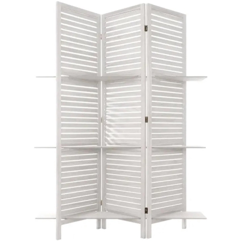 Atmosphera Kamerscherm 3 vlakken - wit - mdf - 120 x 170 cm - Afscherming wand -