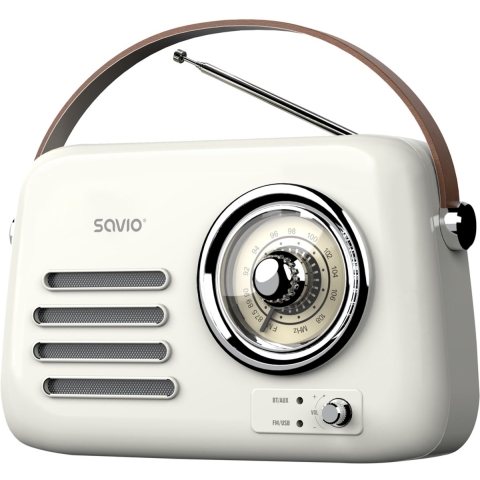 Savio RS-02 Portable Radio, Wit