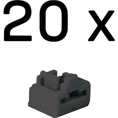 LINDY 47892 RJ45-poortsloten Zwart