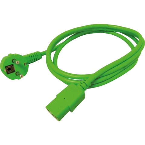 ROLINE stroomkabel, recht IEC-Female, groen, 1,8 m