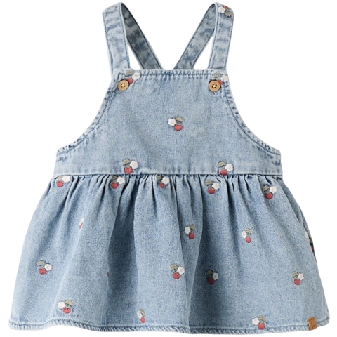 Lil Atelier Spencer - NbfFunda - Medium+ Blue Denim/Verpakking - Lil Atelier - 74 - Jurken