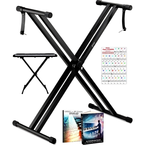 Finesse FKS1 - Keyboard standaard - Verstelbaar - Stalen frame - Antislip