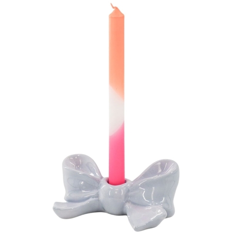 House Vitamin Candle holder bow- lilac- 18x9x7 cm