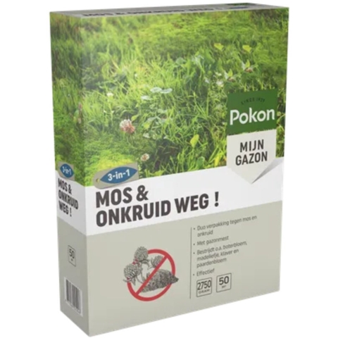 4x Pokon Mos & Onkruid Weg voor 50 m² 2,75 kg