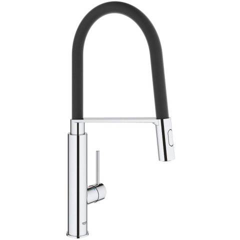 GROHE Viamo Zwart, Chroom