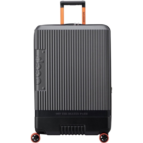 JEEP Koffer Deluxe - Groot 76 cm - Uitbreidbaar - Antraciet