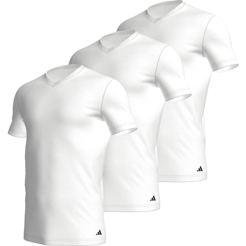 Adidas V-hals Shirt Heren (3-pack) - Maat XL