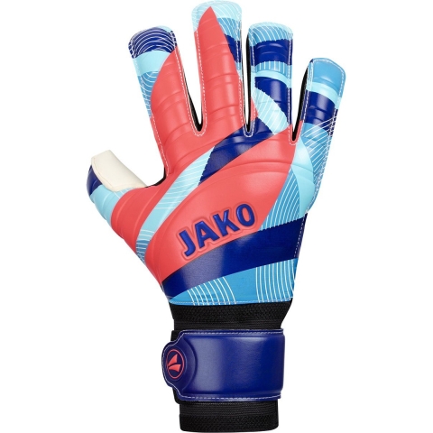 JAKO 2585 Keeperhandschoen River Basic Rc Protection - Navy/Hemelsblauw/Koraal - 12