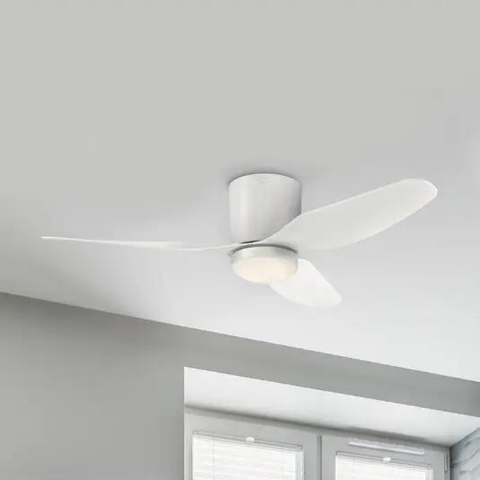 LED plafondventilator Carla, stil, 117 cm, wit Westinghouse - Woonkamer - Modern - Kunststof