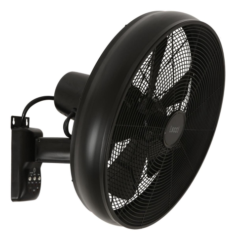 Breeze wandventilator, zwart, Ø 41 cm, stil Beacon Lighting - Woonkamer - Kunststof