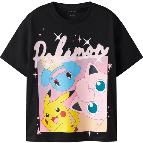 Name It T-Shirt - NkfJydi - Pokémon - Zwart - Name It - 13-14 jaar (158-164) - T-Shirts
