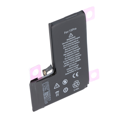 Apple iPhone 15 Pro - Accu Li-Polymer 3.87V 3274mAh 12.7Wh zonder gereedschap