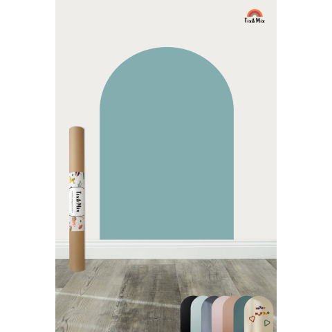 Tix & Mix Magnetisch muursticker cyan wave