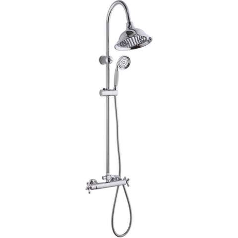 Go by Van Marcke Retro - Douchesysteem - Regendouche Handdouche Thermostatisch Chroom