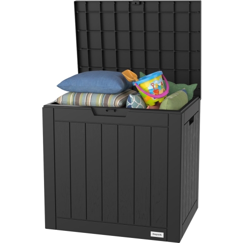 Lifegoods Opbergbox 118L - Houtlook - Waterdicht - Draagvermogen 55 kg