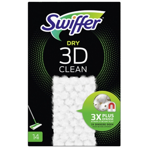 Swiffer Dry 3D clean stofwisdoekjes 14st