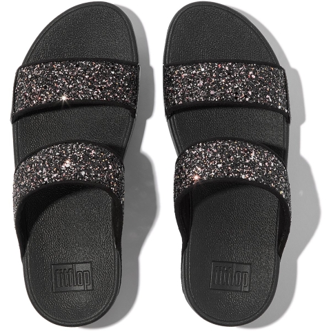 FitFlop Lulu multi-tonal glitter slides